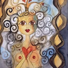 Vykort Ängel i rummet