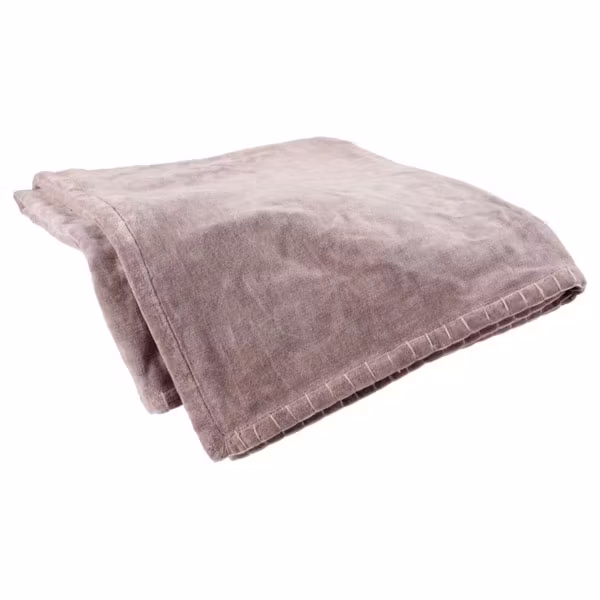 Velvet pläd / Filt gammelrosa/lila