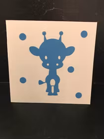 Giraff blå