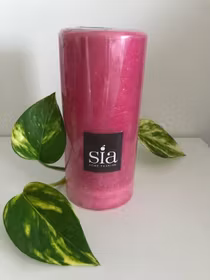 Sia Ljus 15 cm stark rosa