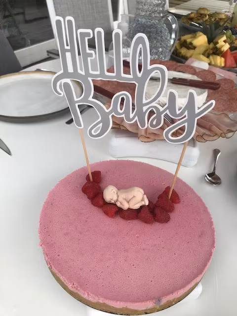 Tårtdekoration Hello Baby