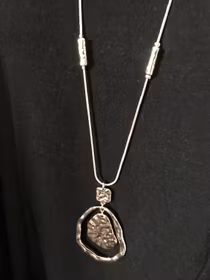 Långt halsband Rosefärgad