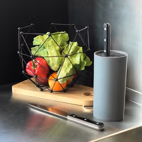 Knivblock grå 22cm x 11cm