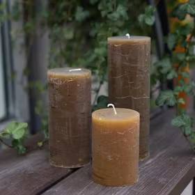 Rustika Blockljus Succade - flera storlekar