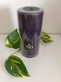 Sia Ljus 15 cm Mörk Lila