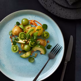 Bitz Tallrik 27 cm Ljusblå/Grå