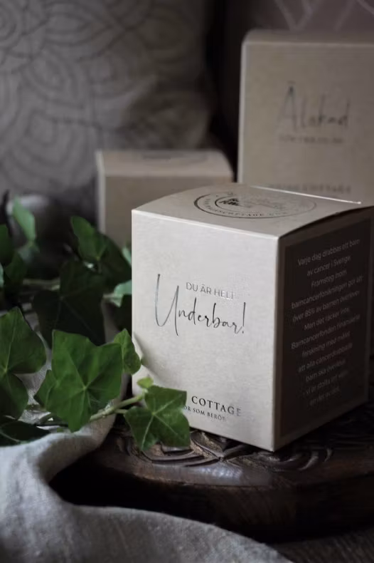 Majas Du är helt underbar 8x9 cm smoke inkl gåvobox