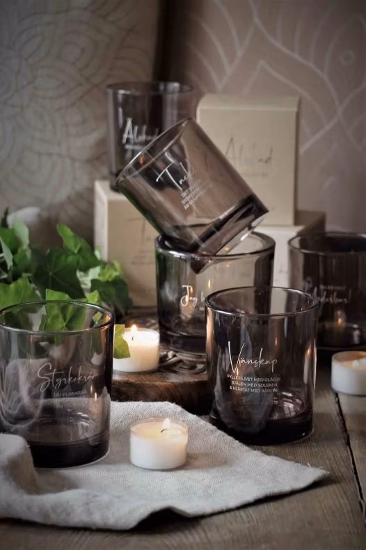 Majas Du är helt underbar 8x9 cm smoke inkl gåvobox