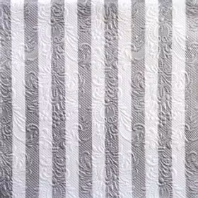 Ambiente servett Elegance Stripes Silver