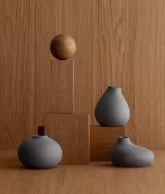 Nona Set med 3 Vaser Pewter