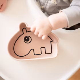 Done By Deer "Stick & Stay Silikonkål Ozzo" Rosa