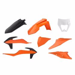 Plastkit enduro med lampkåpa KTM EXC/EXCF 20-23, OEM färg 20-21