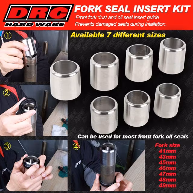 Framgaffeltätningsinsats - DRC Front Fork Seal Insert - 48mm