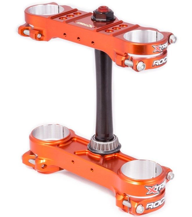 Triple Clamp ROCS Pro 2 20/22 mm KTM/Husqy 13/14-22, EXC/FE -23 Orange