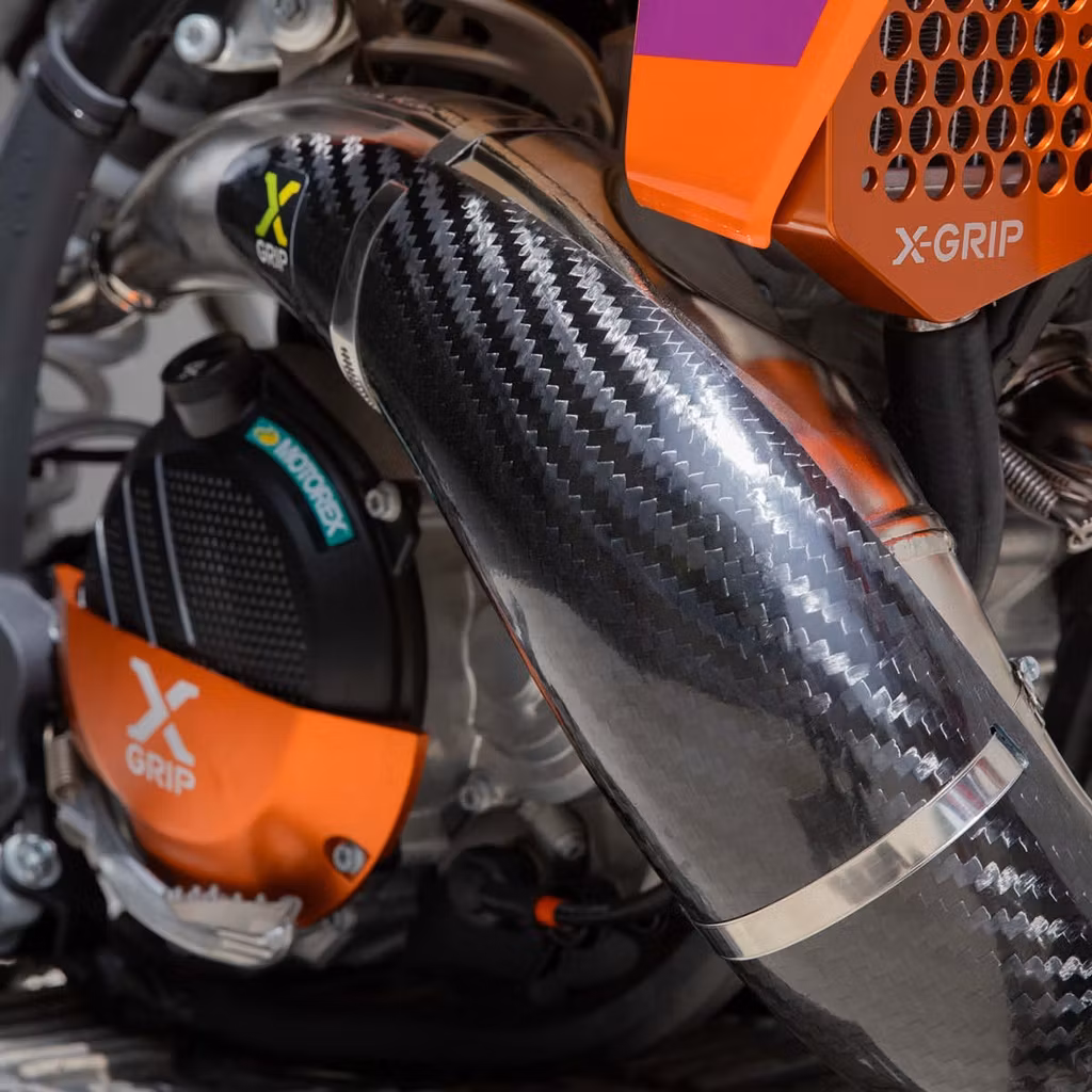 X-GRIP Carbon Pipe Guard - KTM, HUSQVARNA, GASGAS