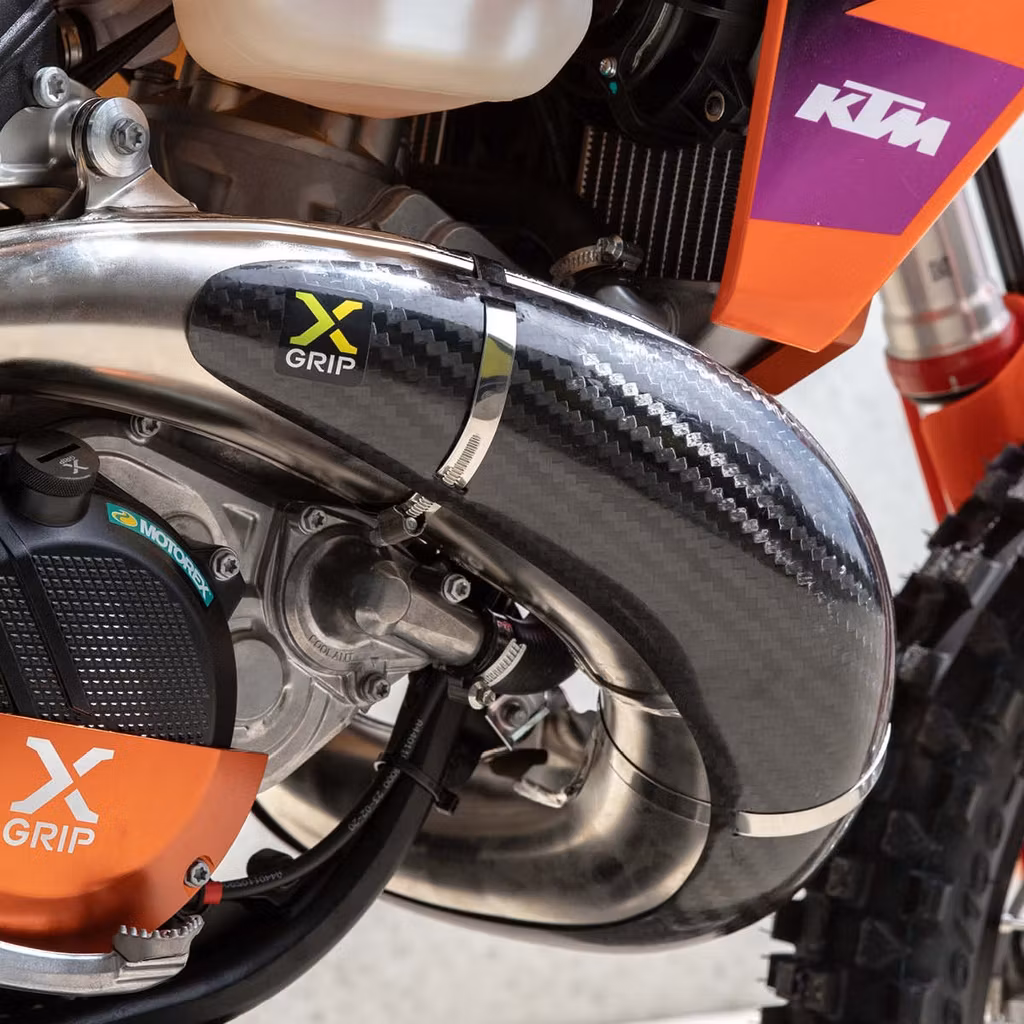 X-GRIP Carbon Pipe Guard - KTM, HUSQVARNA, GASGAS