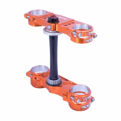 Triple Clamp ROCS Pro KTM/HQ MX 23-24, Enduro 2024, Orange 20-22mm