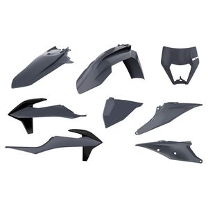 Plastkit enduro med lampkåpa KTM EXC/EXCF 20-23, Nardo Grå