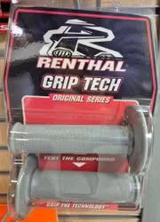 Renthal Grip - Gummihandtag - Mjuk - Grå