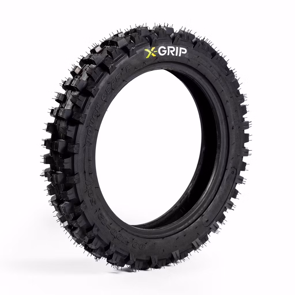 X-GRIP Tyre TOUGH GEAR-R 80/100-12 M/C 50M TT M+S NHS