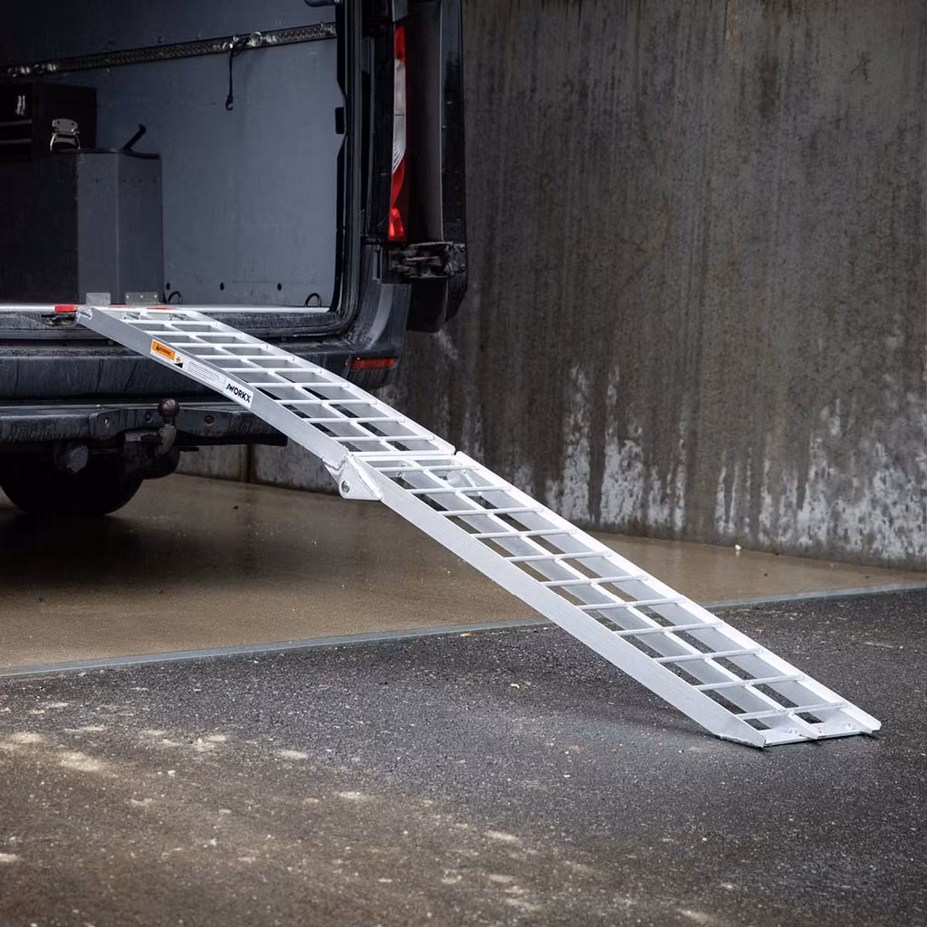 AWORKX Foldable Aluminum Ramp - Hopfällbar aluminiumramp