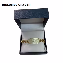 Poker bracelet med gravyr