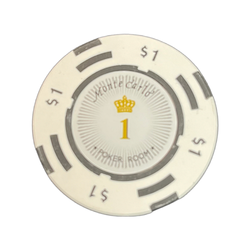 Monte Carlo de lux 14g clay pokermarker värde 1 25 st.