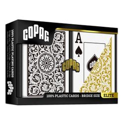 Copag pokerkort jumbo index 2-pack (bridge size) black and gold