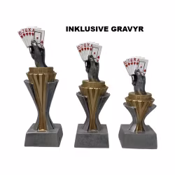 Poker trofé hjärtan