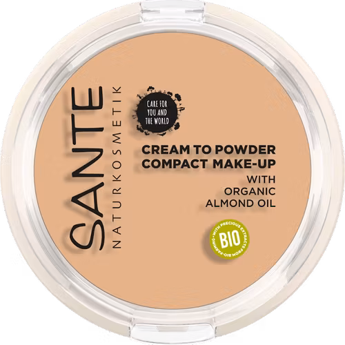 Compact make-up 01 Cool Ivory, "cream to powder"