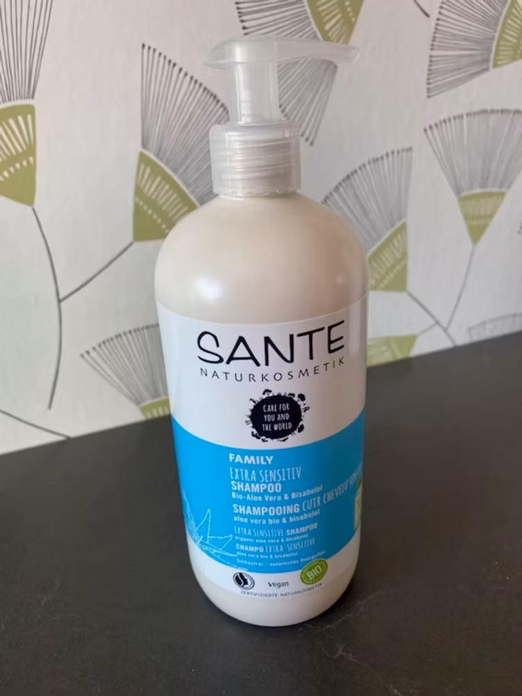 Extra Sensitive Shampo, Ekologisk Aloe Vera & Bisabolol, 500 ml