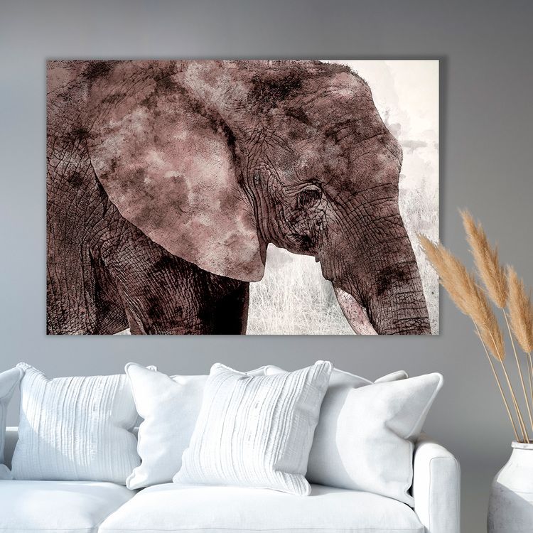 Elephant Paint Canvas