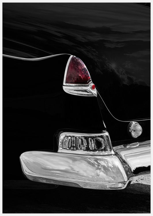Black Cadillac variant 2 Art Print