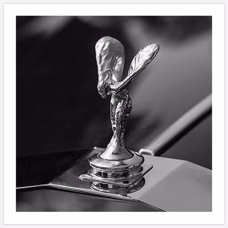 Rolls Royce B&W Art Print