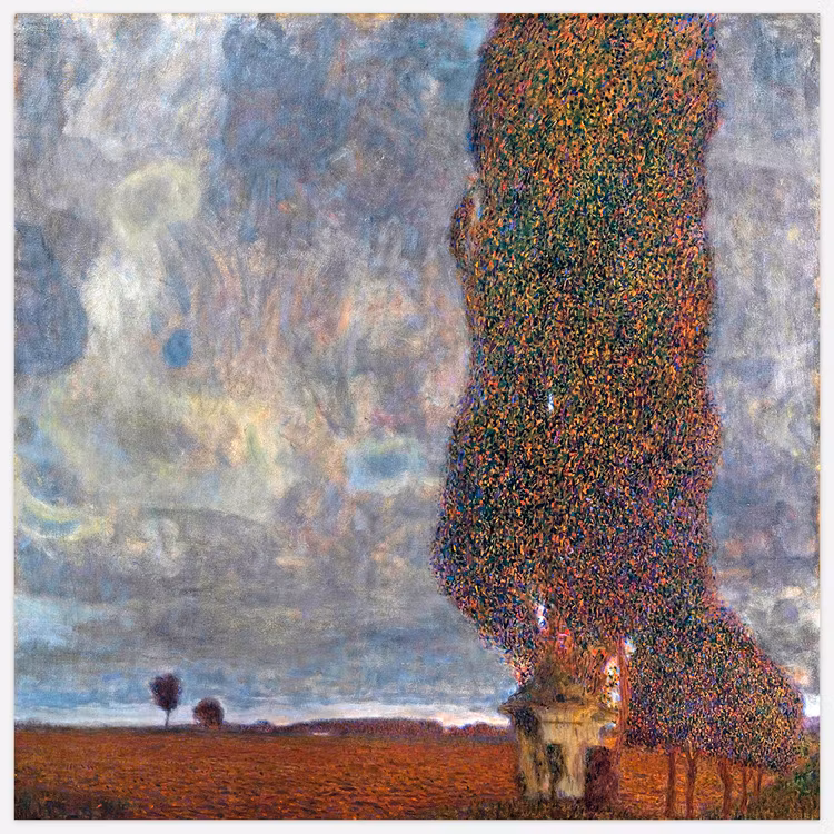 Tavlan Dierße pappel av Gustav Klimt