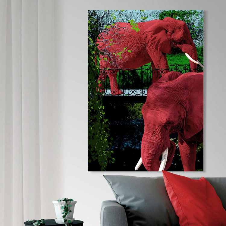 Elephant Park variant 2 Canvas