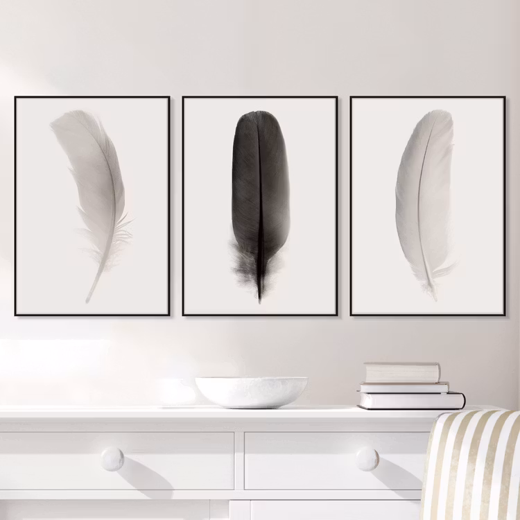 White Feather variant 2 Art Print
