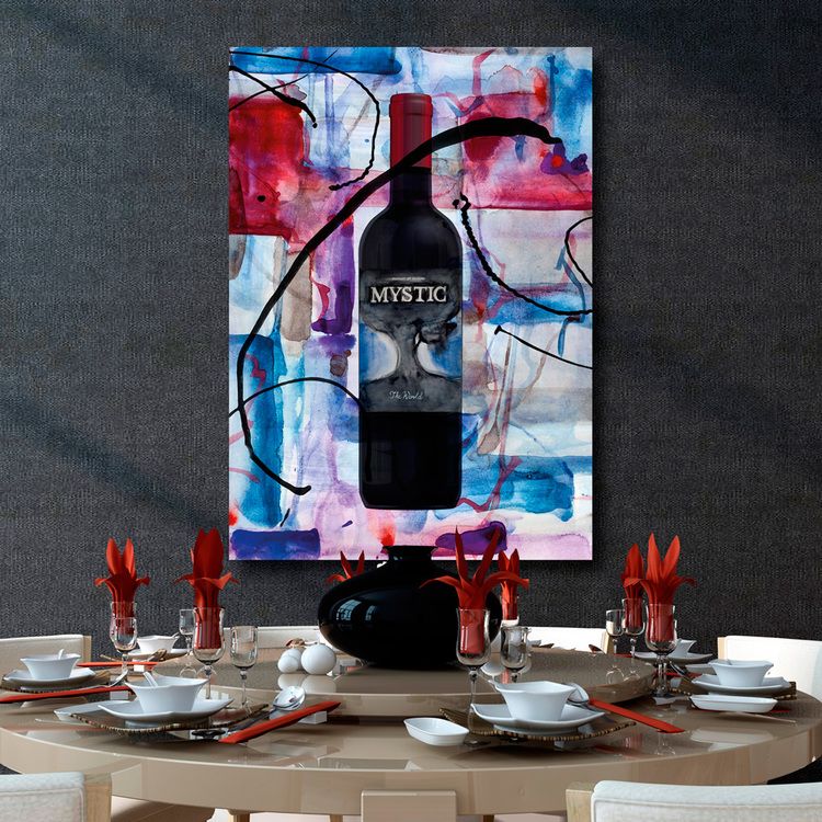 Red wine art canvas