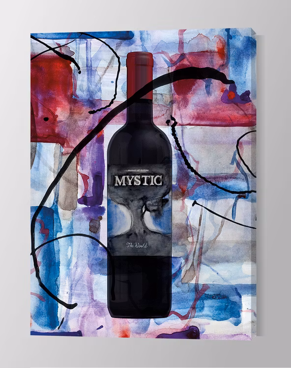 Red wine art canvas