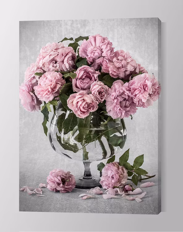 Bowl of Roses Canvas