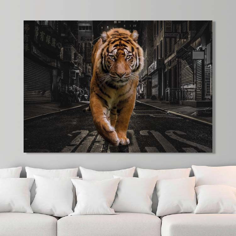 Canvastavla City Tiger.