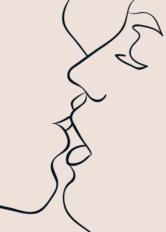 The First Kiss, Canvas