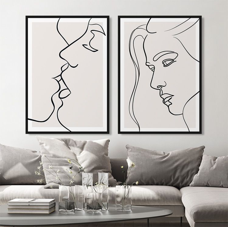 Tavelvägg Kiss Posters