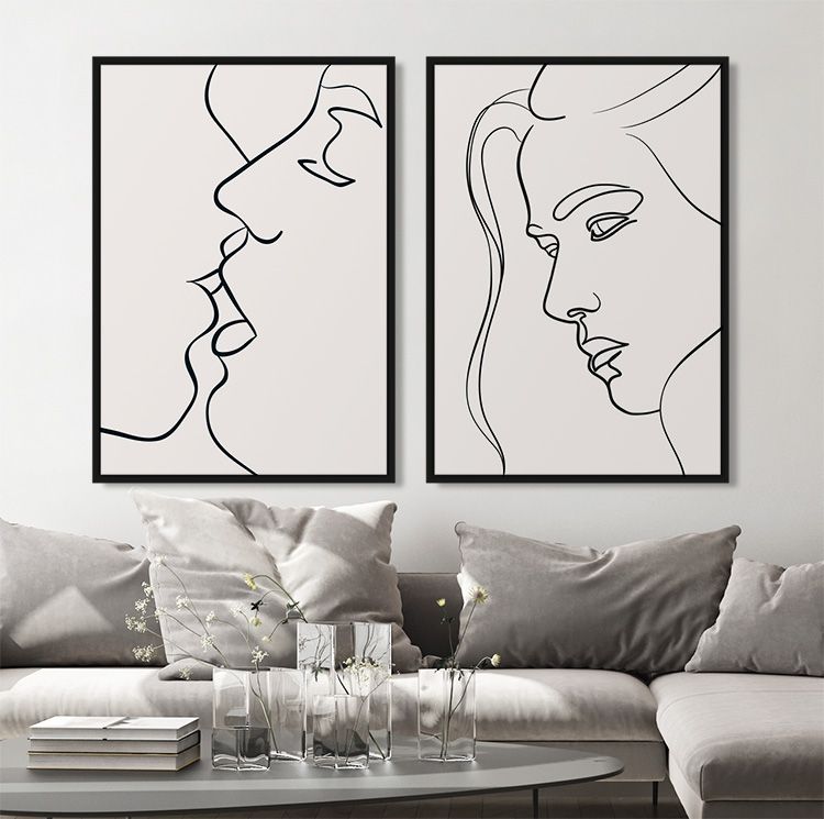 Tavelvägg Kiss Posters