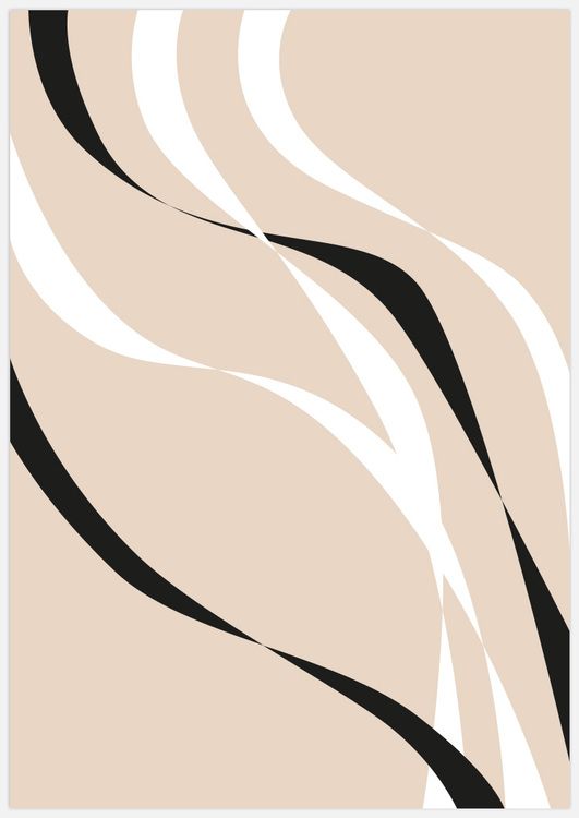 Abstract form beige Art Print