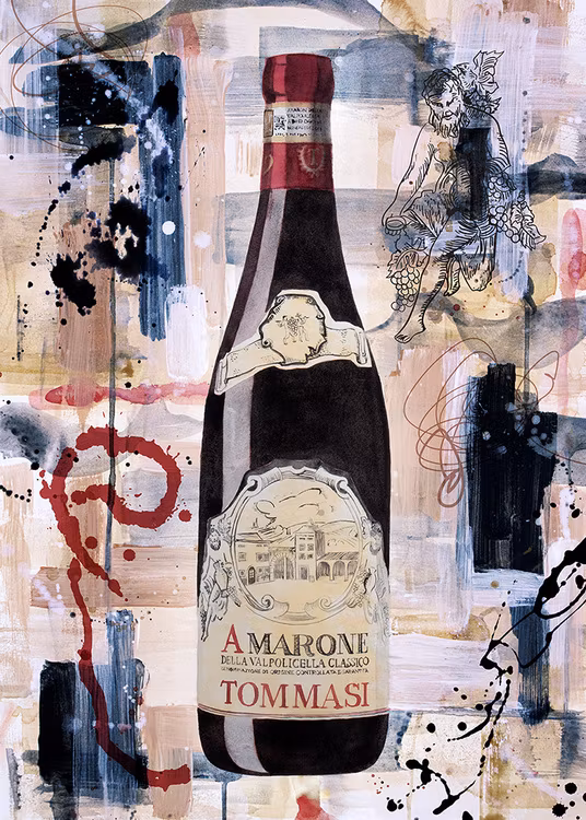 Red Wine Artwork Canvas