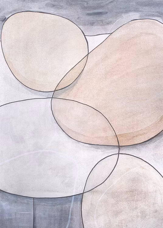 Oval Stones Canvas