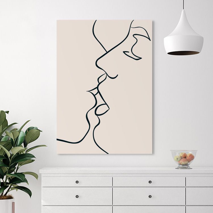 The First Kiss, Canvas