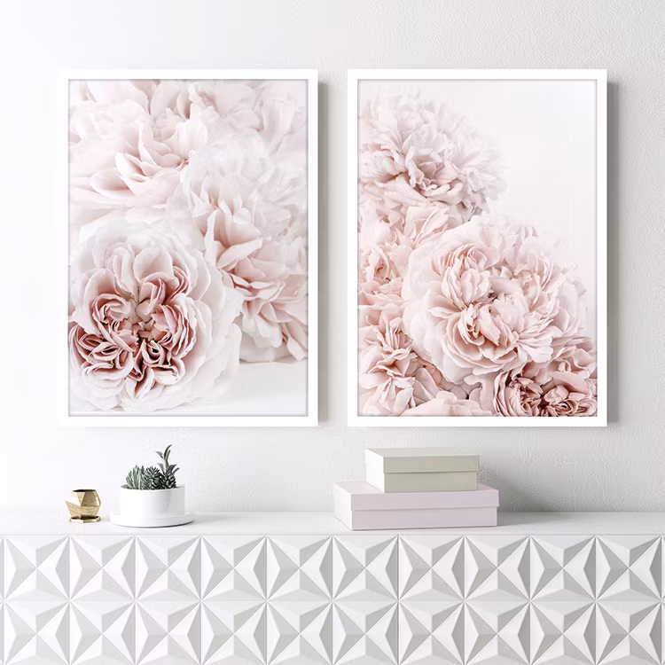 Soft Pink Roses 2 Art Print