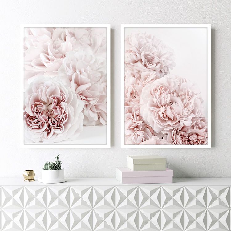 Tavelvägg Pink Roses Posters
